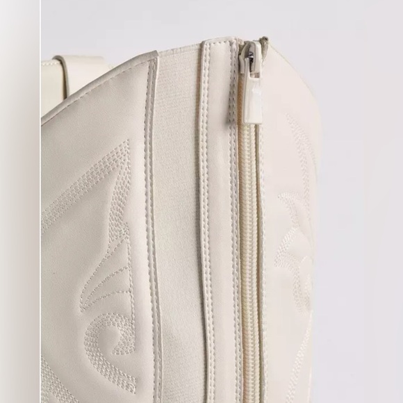 NEW Extra Wide Calf Knee High Boots Off-white, Western Cowgirl Style - size 9 - Picture 5 of 13